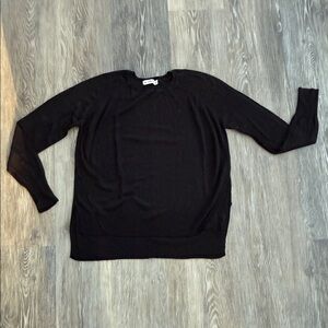 Fine knit sweater from Zara, black, long sleeve